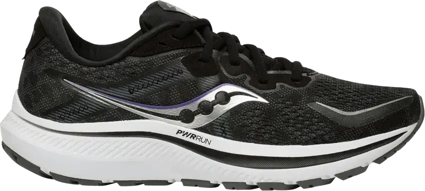  Saucony Wmns Omni 20 Wide &#039;Black White&#039;