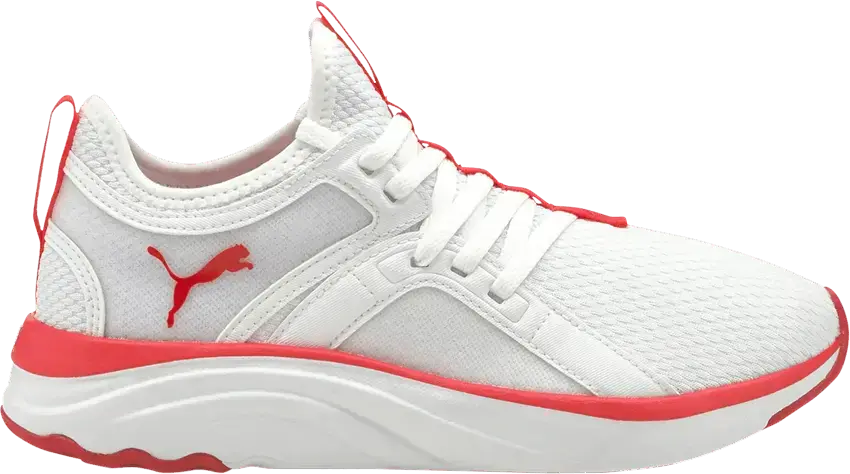  Puma Softride Sophia Big Kid &#039;White Persian Red&#039;