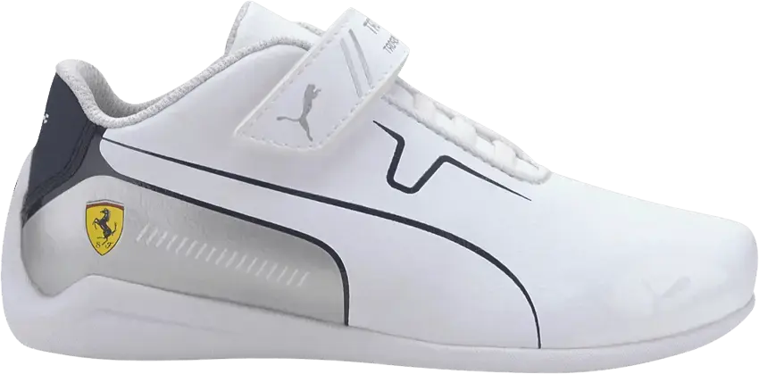  Puma Scuderia Ferrari x Drift Cat 8 Little Kid &#039;White Peacoat&#039;