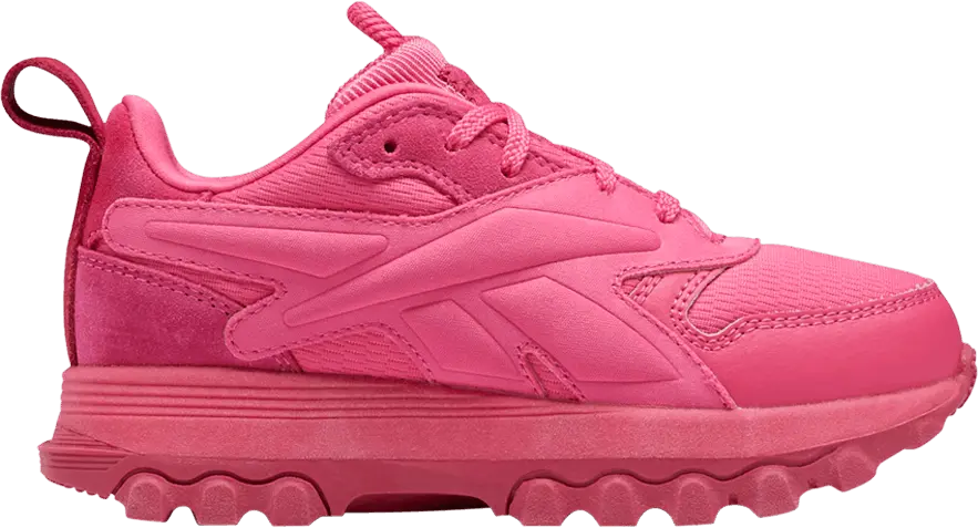  Reebok Cardi B x Classic Leather V2 Little Kid &#039;Pink Fusion&#039;