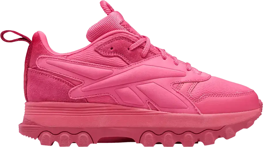  Reebok Cardi B x Classic Leather V2 Big Kid &#039;Pink Fusion&#039;