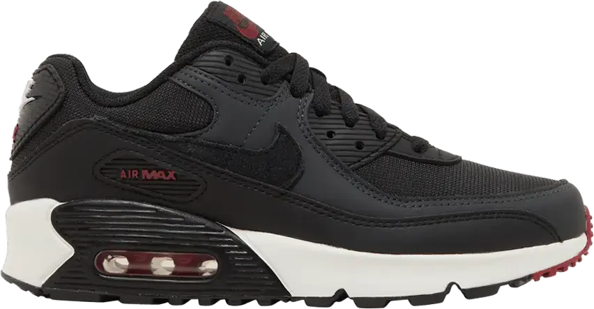  Nike Air Max 90 LTR Anthracite Team Red (GS)