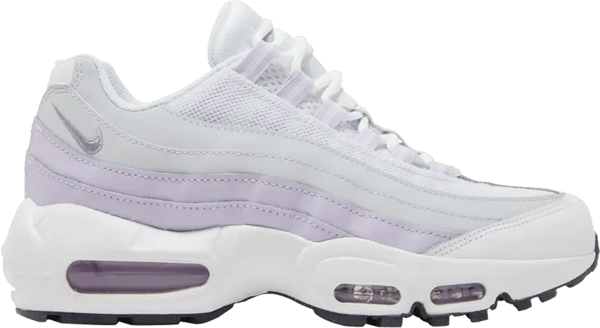  Nike Air Max 95 Recraft Whtie Violet Frost (GS)