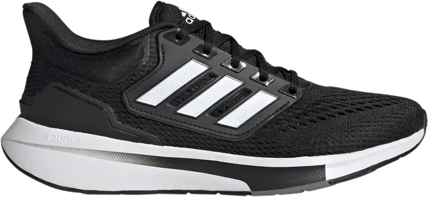  Adidas Wmns EQ21 Run &#039;Black White Grey&#039;
