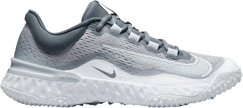  Nike Wmns Alpha Huarache Elite 4 TF &#039;Wolf Grey Pure Platinum&#039;