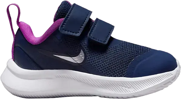  Nike Star Runner 3 TD &#039;Midnight Navy Vivid Purple&#039;