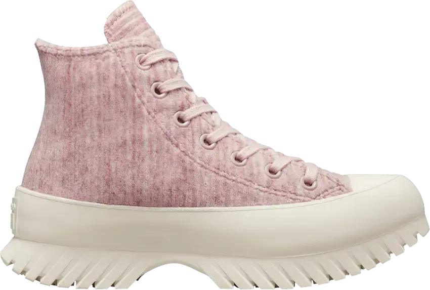  Converse Chuck Taylor All Star Lugged 2.0 High &#039;Striped Knit - Stone Mauve&#039;