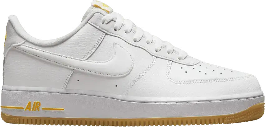  Nike Air Force 1 Low &#039;07 White University Gold Gum