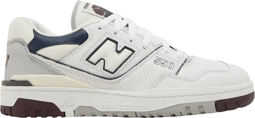  New Balance 550 White Natural Indigo Burgundy