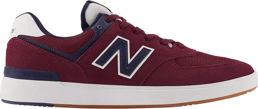  New Balance Wmns 574 Court &#039;Burgundy Navy&#039;