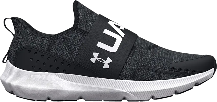  Under Armour Surge 3 Slip GS &#039;Black White&#039;