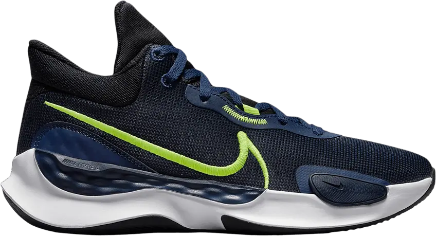 Nike Renew Elevate 3 &#039;Black Navy Volt&#039;