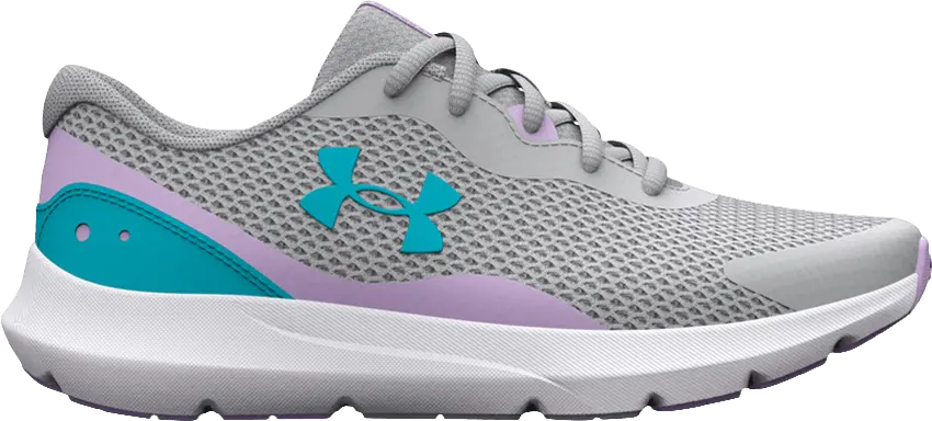  Under Armour Surge 3 GS &#039;Grey Blue Purple&#039;