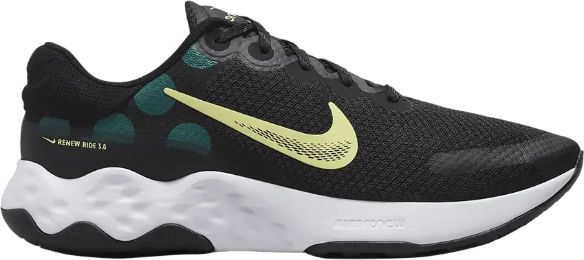 Nike Renew Ride 3 &#039;Black Lemon Chiffon&#039;