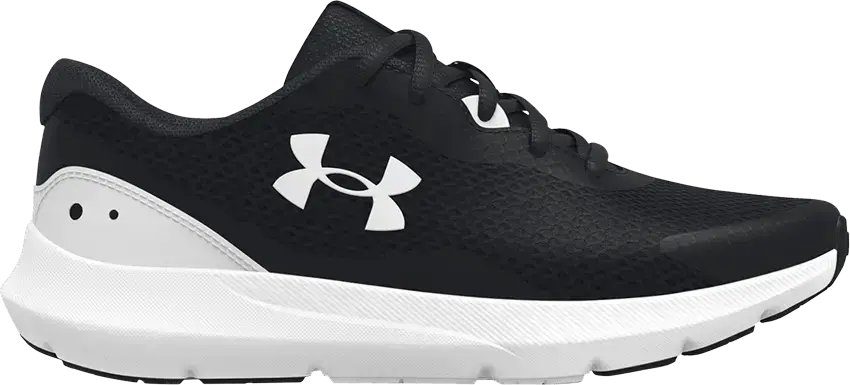  Under Armour Surge 3 GS &#039;Black White&#039;