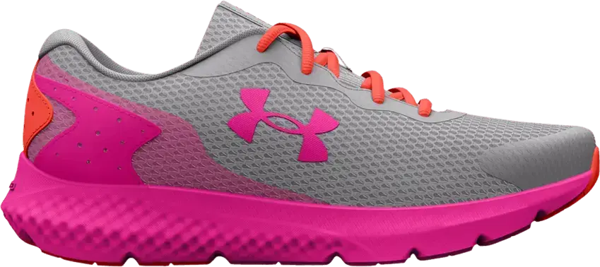  Under Armour Charged Rogue 3 GS &#039;Grey Pink After Burn&#039;