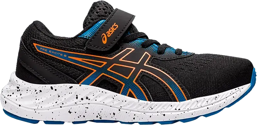  Asics Pre Excite 8 PS &#039;Black Marigold Orange&#039;