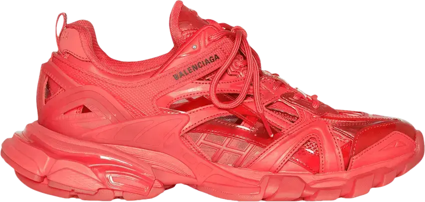  Balenciaga Track.2 Sneaker &#039;Clear Sole - Red&#039;