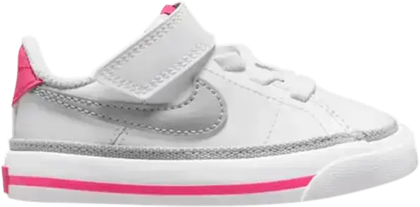  Nike Court Legacy TD &#039;White Pink Prime Light Smoke Grey&#039;