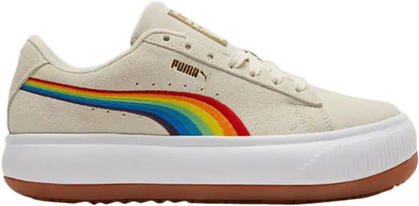  Puma Wmns Suede Mayu &#039;Rainbow - Whisper White&#039;