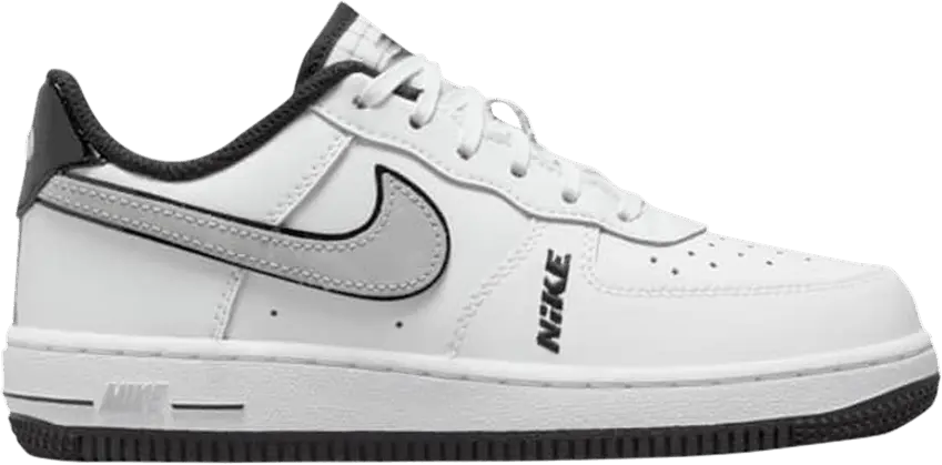  Nike Air Force 1 Low LV8 White Black Wolf Grey (PS)