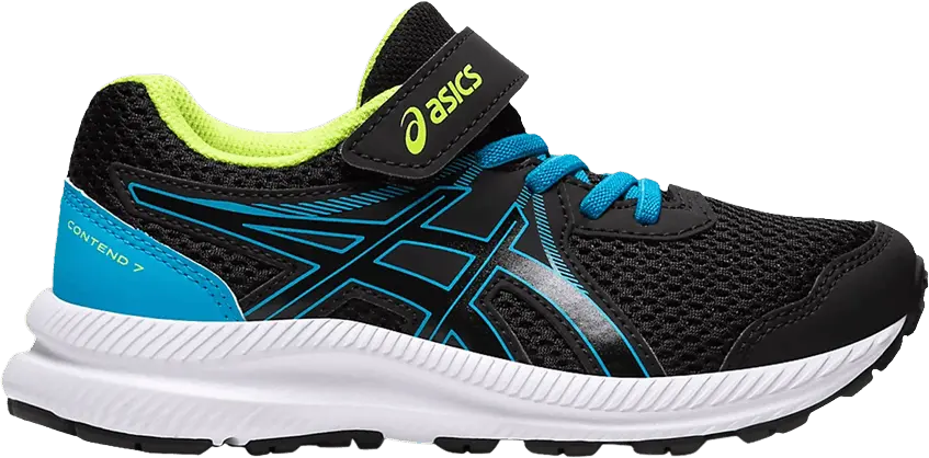  Asics Contend 7 PS &#039;Black Digital Aqua&#039;