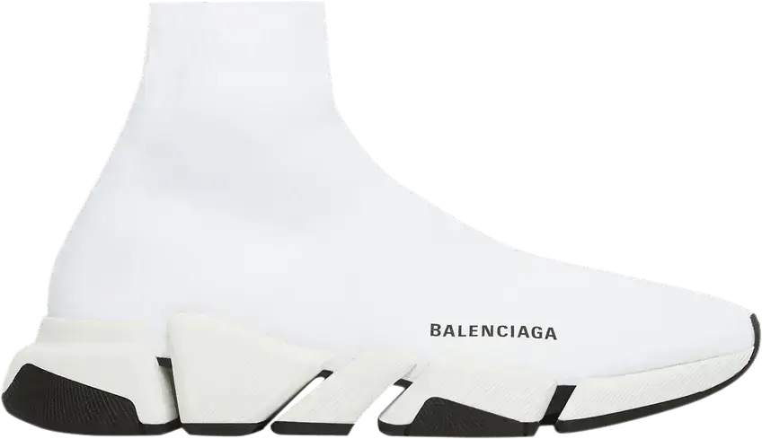  Balenciaga Speed 2.0 Sneaker &#039;White Black&#039;