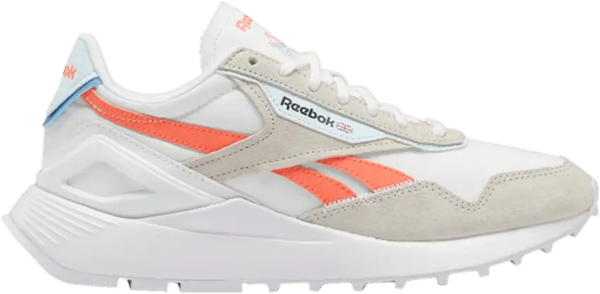  Reebok Wmns Classic Legacy AZ &#039;Footwear White Orange Flare&#039;