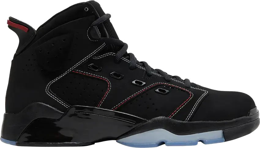 Jordan 6-17-23 Black White Red Contrast Stitching