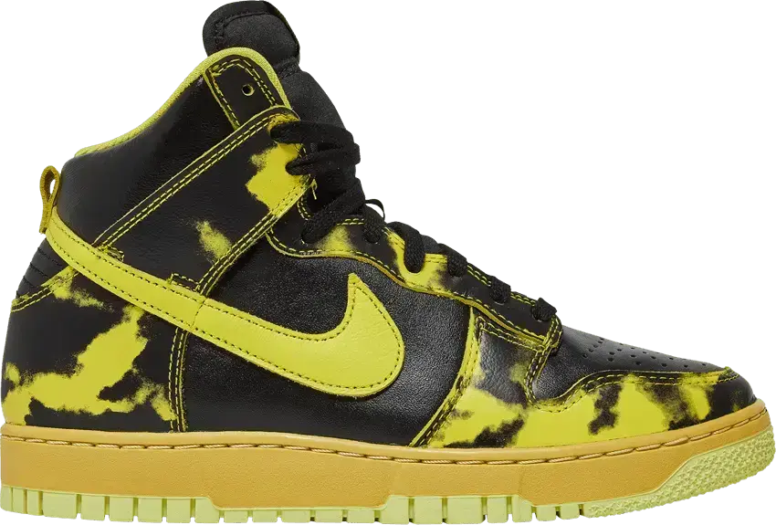  Nike Dunk High 1985 SP Yellow Acid Wash