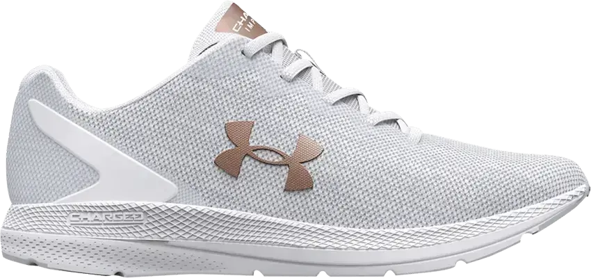  Under Armour Wmns Charged Impulse 2 Knit &#039;White Metallic Rose Gold&#039;