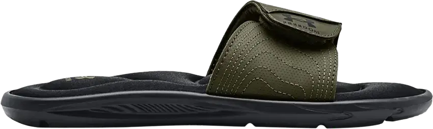  Under Armour Wmns Ignite Freedom 2 Slide &#039;Black Marine OD Green&#039;