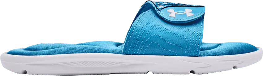  Under Armour Wmns Ignite 4 Graphic Strap Slide &#039;Radar Blue&#039;