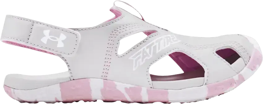  Under Armour Fat Tire Defender Sandal PS &#039;Pink Camo&#039;