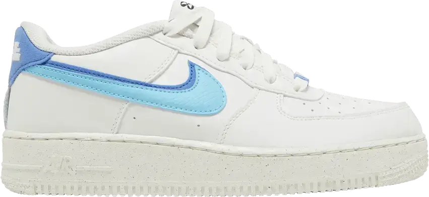  Nike Air Force 1 Low 82 Double Swoosh White Medium Blue (GS)