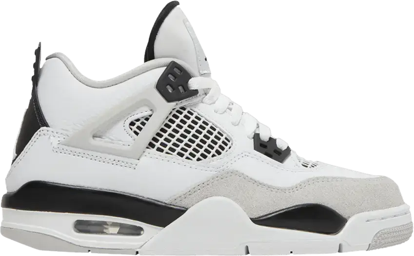  Jordan 4 Retro Military Black (GS)