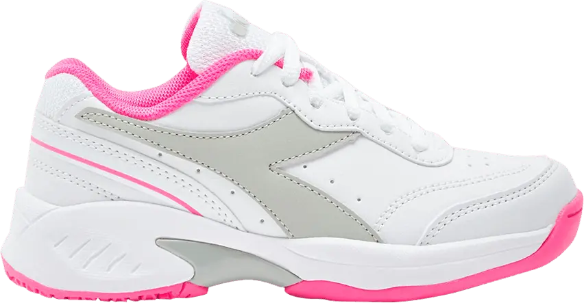 Diadora S.Challenge 4 SL Kids &#039;White Rhodamine Red&#039;