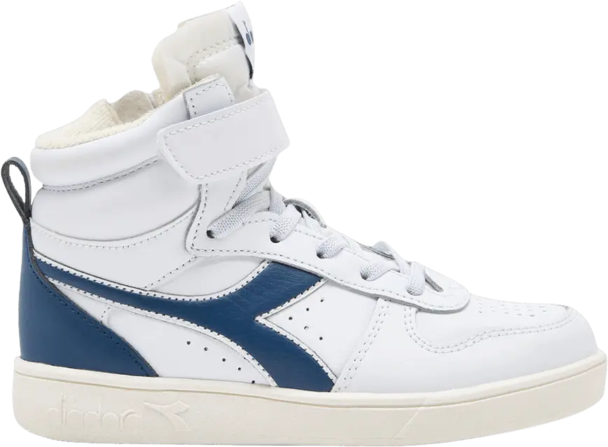  Diadora Magic Basket Mid Little Kid &#039;White Poseidon&#039;