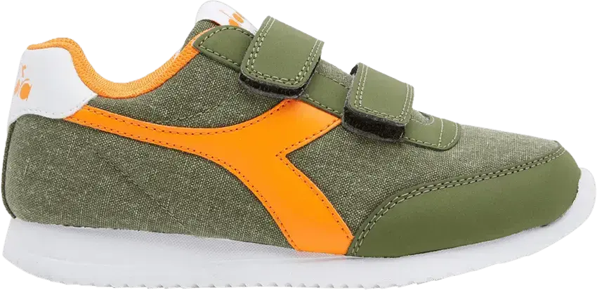  Diadora Jog Light Little Kid &#039;Loden Green Oriole&#039;