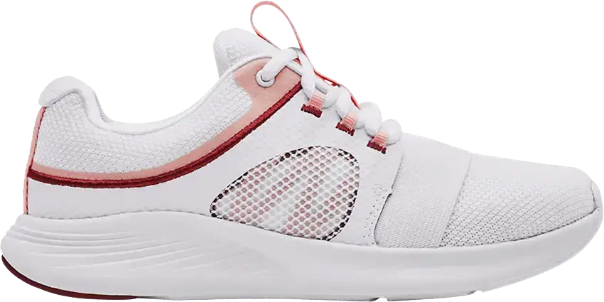  Under Armour Wmns Charged Breathe Bliss &#039;White Retro Pink&#039;