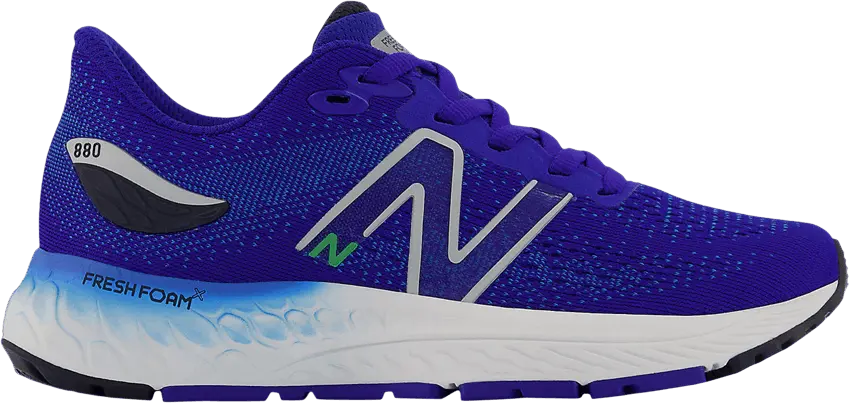  New Balance Fresh Foam X 880v12 Little Kid X-Wide &#039;Blue Vibrant Spring&#039;