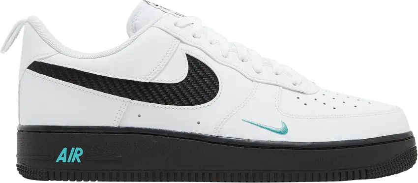  Nike Air Force 1 Low White Black Teal