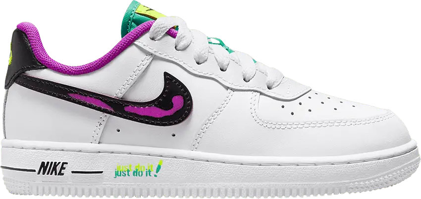 Nike Force 1 LV8 PS &#039;Just Do It! - White Vivid Purple&#039;