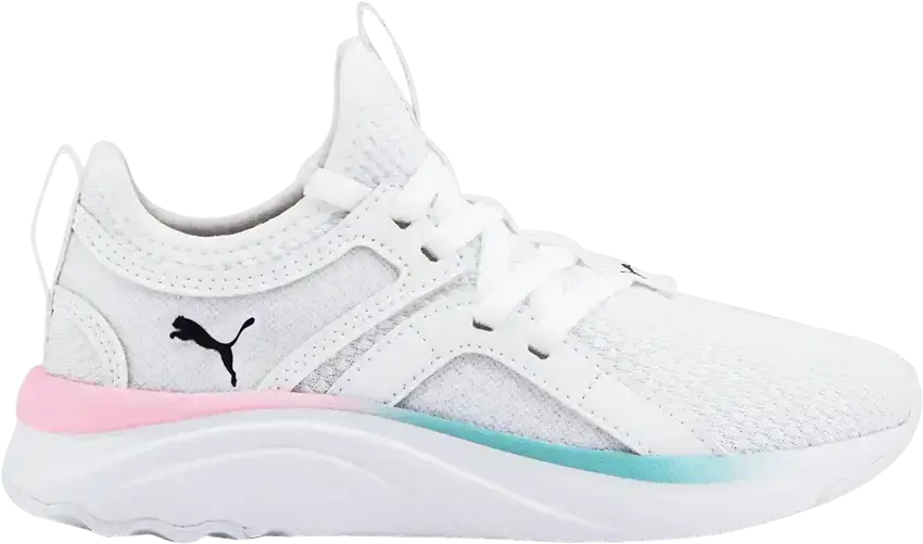  Puma Softride Sophia Little Kid &#039;White Cotton Candy&#039;