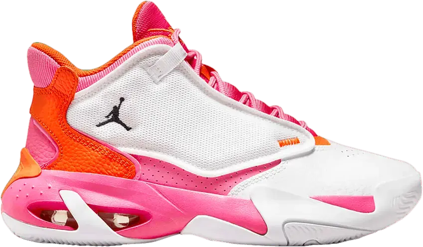  Jordan Max Aura 4 GS &#039;White Safety Orange Pinksicle&#039;