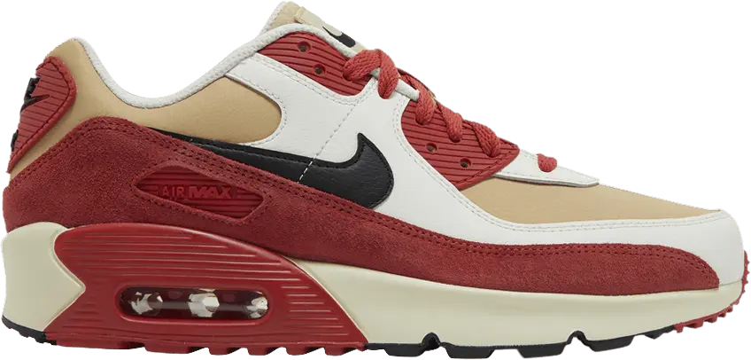  Nike Air Max 90 Leather Sesame Red Clay (GS)