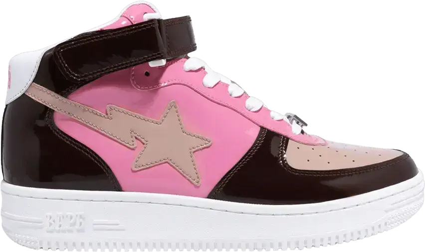  Bapesta Mid &#039;Brown Pink&#039;