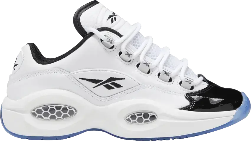  Reebok Question Low Big Kid &#039;Patent Toe&#039;