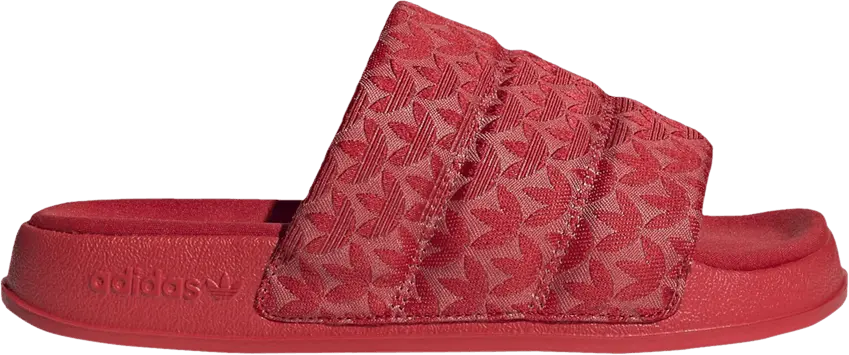  Adidas adidas Adilette Essential Slides Better Scarlet (Women&#039;s)