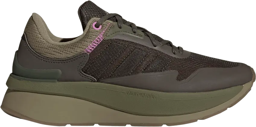  Adidas Wmns ZNCHILL Lightmotion+ &#039;Orbit Green Pulse Lilac&#039;